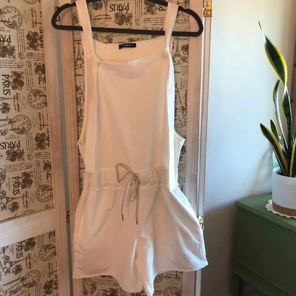 White Shorts Romper